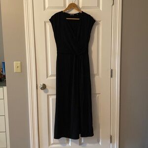 Black Lands End Maxi Dress